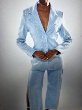 AKIRA HERE FOR A GOOD TIME EMBELLISHED BLAZER Size MM